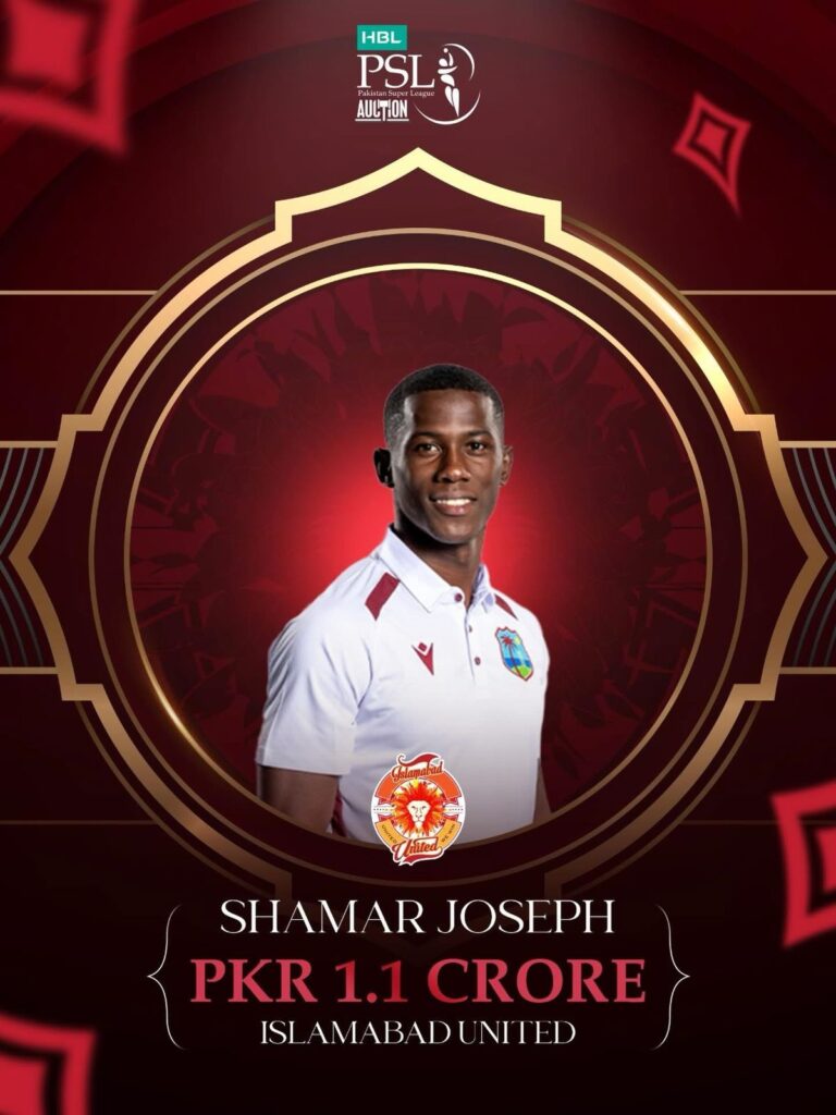 West Indies paceman Shamar Joseph lands a deal at Islamabad United