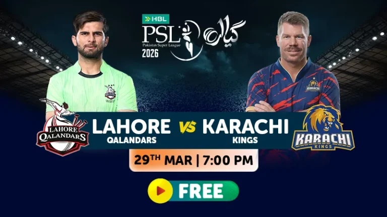 Lahore Qalandars vs Karachi Kings Live Streaming, Playing XI and Preview, PSL 2026 Match 6