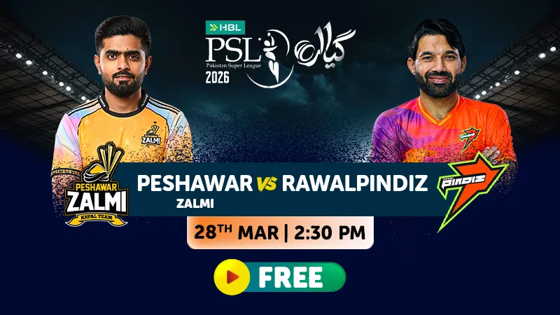 Zalmi vs Pindiz Live Stream, Score and Preview, PSL 2026 Match 3