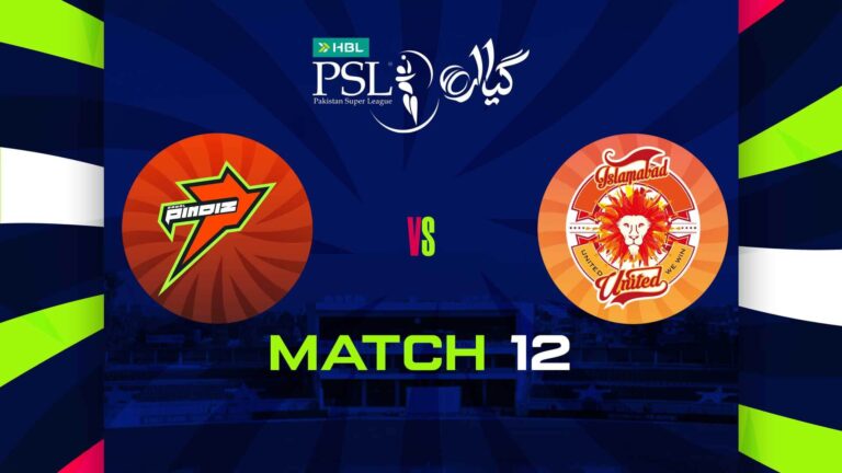 Rawalpindiz vs Islamabad United Live Streaming and Match 12 Preview PSL 2026